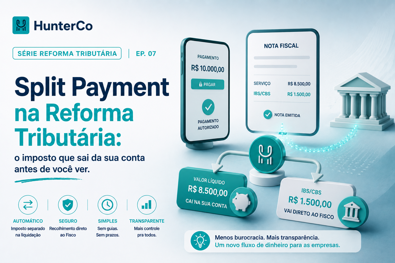 Split Payment na Reforma Tributária: o imposto que sai da sua conta antes de você ver